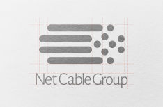 لوگوی سیاه و سفید Net Cable Group