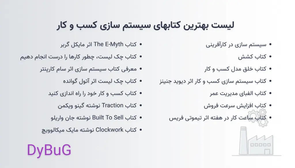 بهترین کتابهای سیستم سازی کسب و کار  دیباگ