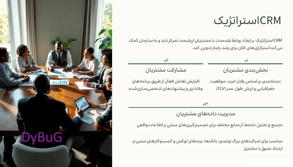 انواع برنامه crm دیباگ