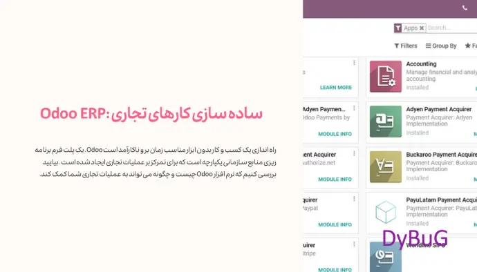 نرم افزار odoo | دیباگ