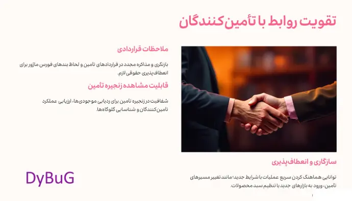 استراتژی زنجیره تامین جنگی | دیباگ