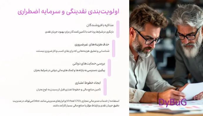 ادامه فعالیت شرکت در بحران | دیباگ